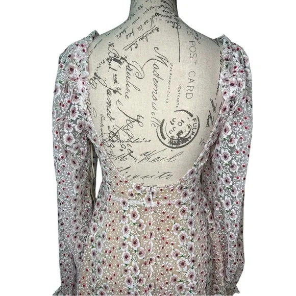 Tularosa | NWT Tess Mini Dress Embroidered Floral Size Small - Picture 11 of 15
